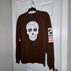 The 27 Club Brown Skull Graphic Long Sleeve Shirt